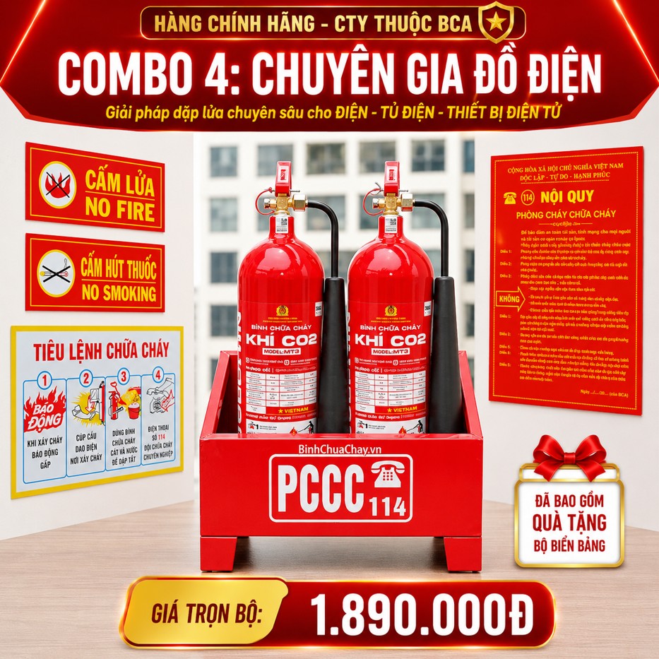Combo bình chữa cháy hộ kinh doanh 4: Chuyên Gia Đồ Điện